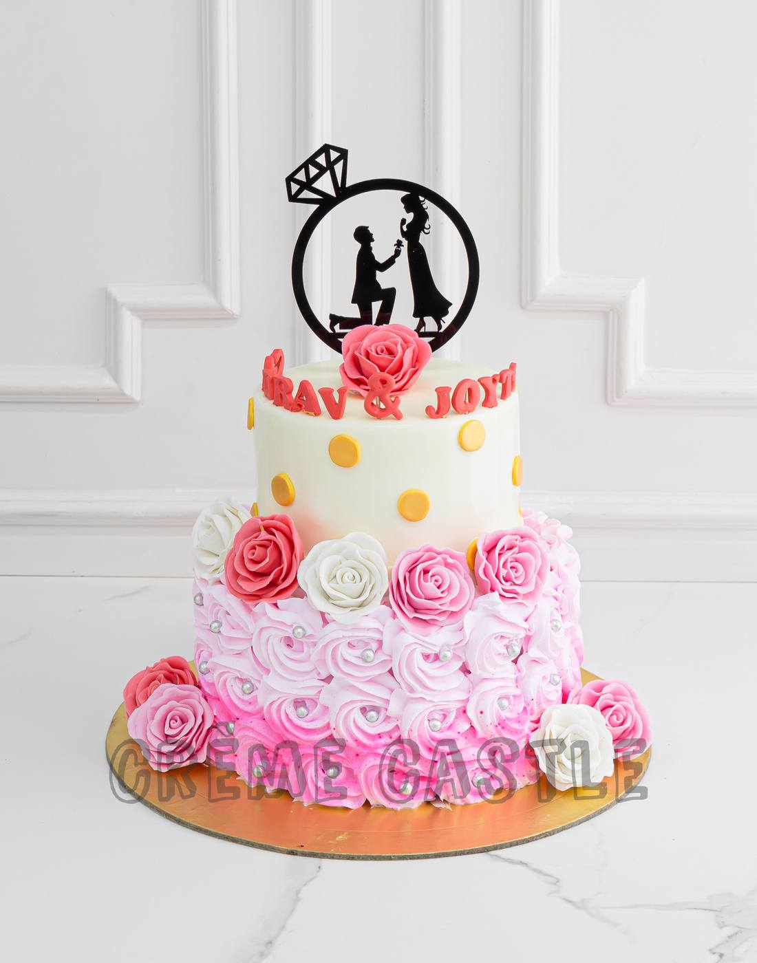 Cake With Engagement Ring Box On Top 5 | Susie cakes, Cake, Heart cake  design